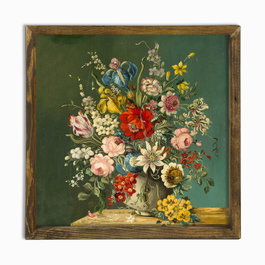 Wallity Cuadro Decorativo enmarcado en MDF Multicolor 50x50 cm